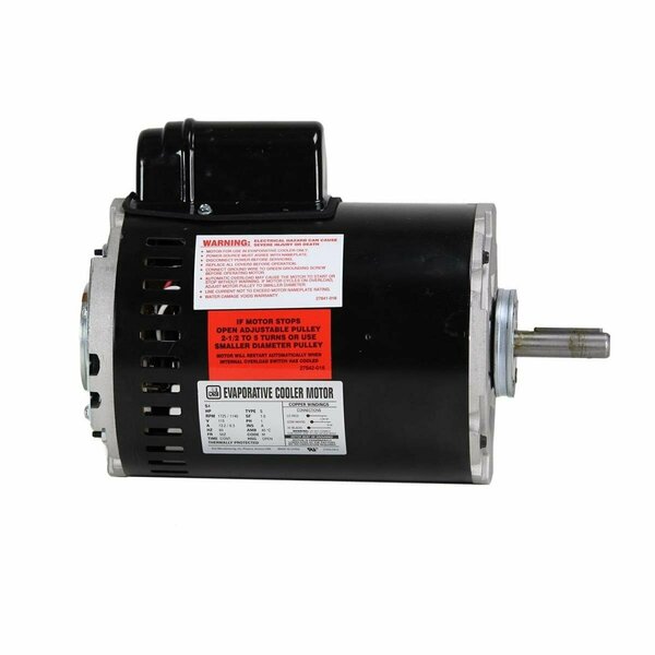 Dial Mfg 1 HP 115V 2 Speed Motor for Single Inlet Cooler DI5208